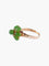 Bague 51.5 BAGUE VINTAGE "FLEUR" OR & JADE 58 Facettes BO/160017