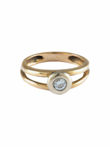 Bague 54 BAGUE SOLITAIRE OR & DIAMANTS 58 Facettes BO/150047