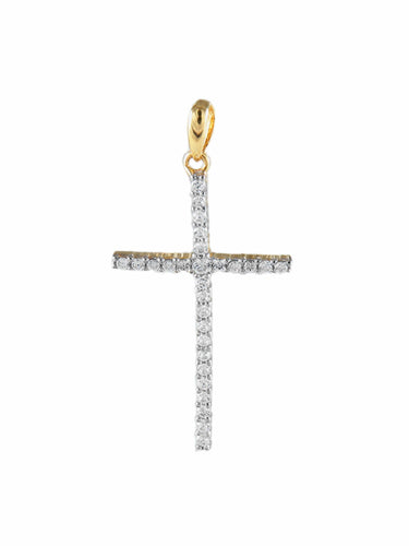 Pendentif PENDENTIF CROIX OR 58 Facettes