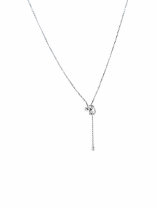 Collier COLLIER « ELEGANCE » OR BLANC 58 Facettes CO541W
