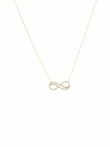 Collier COLLIER « INFINITY » OR JAUNE 58 Facettes CO1169