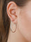 Boucles d'oreilles BOUCLES D’OREILLES "CREOLES" MODERNE OR BLANC 58 Facettes BO2393W