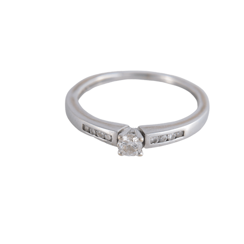 Bague 49 Bague Solitaire Diamant 0.10ct 58 Facettes 1