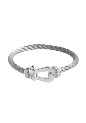 Bracelet Bracelet FRED Force 10 GM Or Blanc 750/1000 58 Facettes 64430-60917
