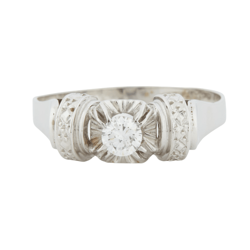 Bague 60 Bague Or blanc Diamant 58 Facettes REF 2040/17