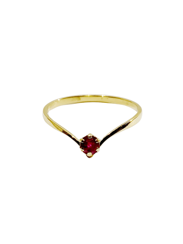 Bague 51.5 Bague Rubellite 58 Facettes