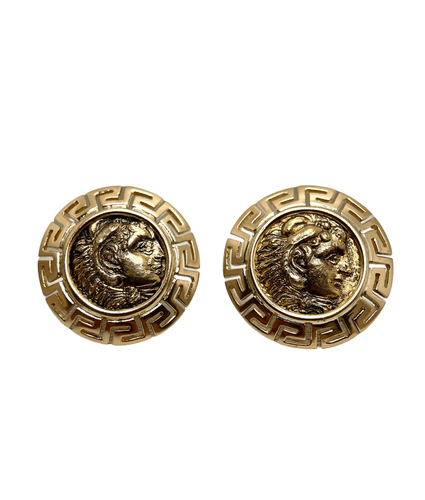 Boucles d'oreilles Boucles d’oreilles Vintage en Or et Pièce ancienne dans le goût de Bulgari 58 Facettes 0