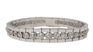 Bracelet 17cm Bracelet rivière ancien en or blanc et diamants 58 Facettes 32319