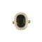 Bague 50.5 Bague Saphir ovale entourage Diamants 58 Facettes 1934