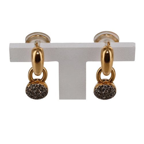 Boucles d'oreilles Boucles d'oreilles pendantes diamants cognac 58 Facettes