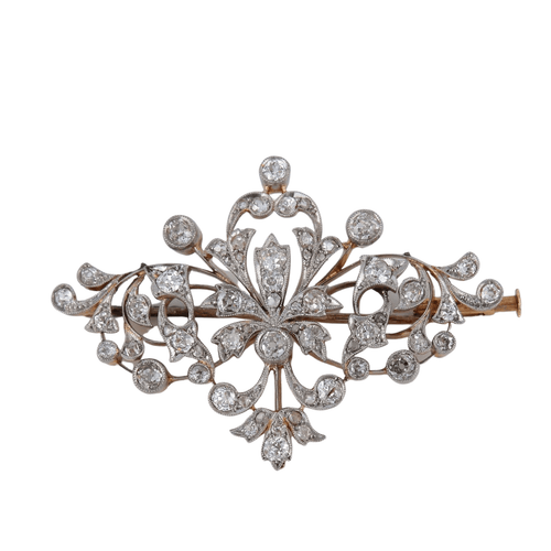 Broche Broche en platine et diamants 58 Facettes