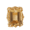 Bague 56 Bague vintage en or jaune et citrine 58 Facettes 32214
