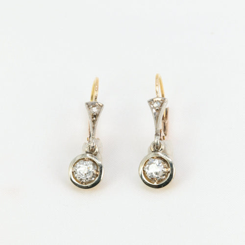 Boucles d'oreilles Dormeuses Or et Diamants 58 Facettes 687