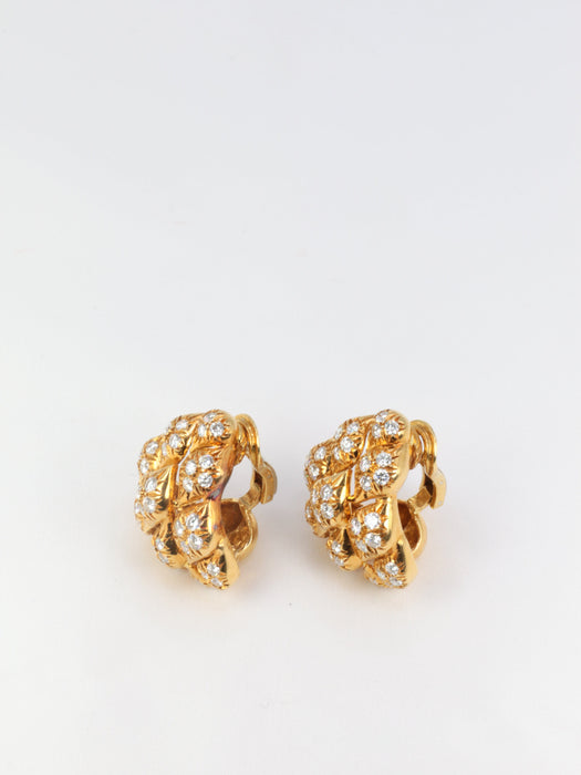 Boucles d'oreilles Clips d’oreilles Or et diamants 58 Facettes 522