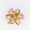 Broche Broche vintage en or, diamants et rubis 58 Facettes 391.11