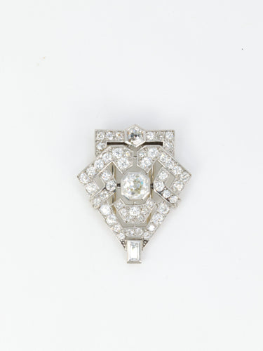Broche Broche Art-Déco diamants 58 Facettes 665