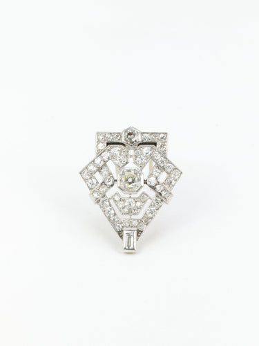 Broche Broche Art-Déco diamants 58 Facettes 665