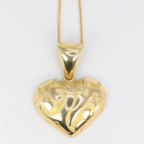 Pendentif Pendentif vintage cœur en or jaune 58 Facettes ZZ