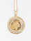 Pendentif Médaille vintage en or jaune et blanc 58 Facettes 672