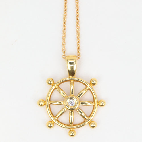 Pendentif Pendentif en or jaune et diamant 58 Facettes 689