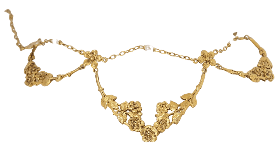 Collier Collier draperie en or jaune et perles 58 Facettes 32204