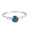 Bague 54 Bague topaze blue London, diamants 58 Facettes
