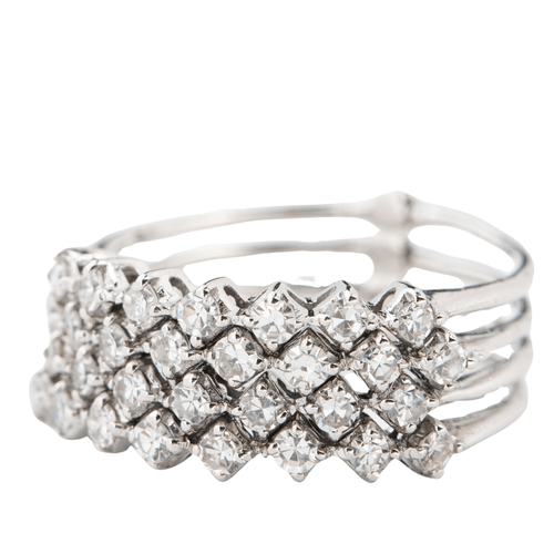 Bague 58 Bague en or 18 carats et diamants 58 Facettes