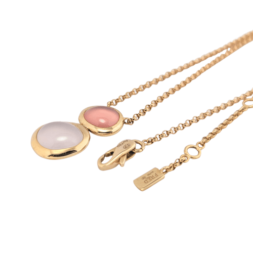 Collier Fred - Collier Belles Rives or rose quartz et rhodochrosite 58 Facettes 25613