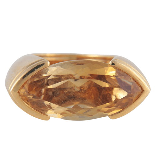 Bague 52 POIRAY - Bague en or et citrine 58 Facettes