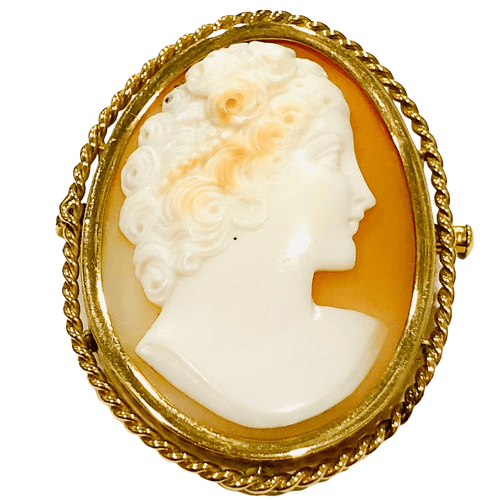 Broche Broche camée ancien or jaune 58 Facettes