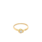 Bague Solitaire en or jaune et diamant 58 Facettes 25042