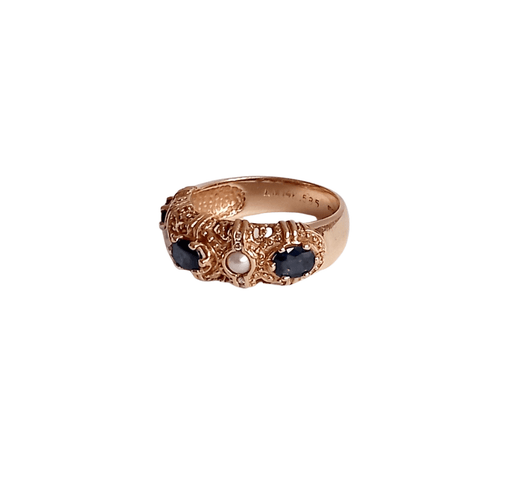 Bague 57 Bague saphirs et perles 58 Facettes