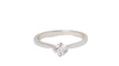 Bague 55 Bague Solitaire Diamant 0,51ct Or Blanc 58 Facettes 32293