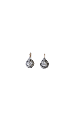 Boucles d'oreilles Boucles d'oreilles dormeuses diamants 0,50 Ct 58 Facettes