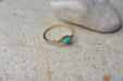 Bague Bague fine ciselée Turquoise 58 Facettes Ref1772