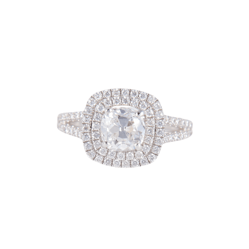 Bague 51 Bague Solitaire 1.22ct Blanc exceptionnel 58 Facettes 1