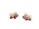 Boucles d'oreilles Boucles d’oreilles vintage en or, diamants et grenats 58 Facettes 391.16