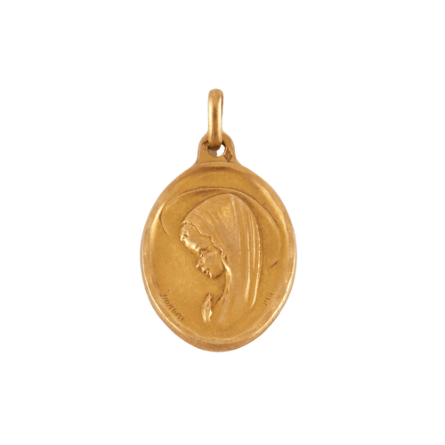 Pendentif Médaille Vierge de profil 58 Facettes JB1