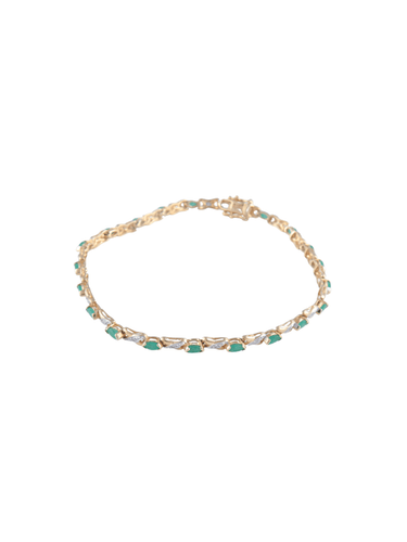 Bracelet Bracelet Ligne Emeraudes 58 Facettes