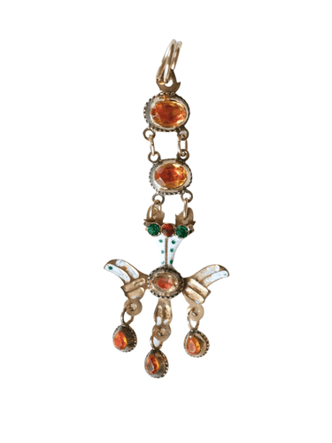 Pendentif Pendentif Saint Esprit, Or et Email 58 Facettes