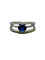 Bague Bague saphir 3 anneaux diamants 58 Facettes