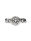 Bague 51 Solitaire accompagné or blanc 58 Facettes 1-969/1