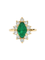 Bague 53 Bague marquise or jaune émeraude et diamants 58 Facettes 1-828/7
