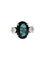 Bague 51 Bague or blanc tourmaline et diamants 58 Facettes 1-851/2
