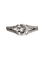 Bague 51 Solitaire accompagné or blanc diamant 0,98ct 58 Facettes 1-154/7
