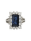Bague 53 Bague Marguerite saphir entourage diamants 58 Facettes 1-425/8
