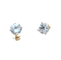 Boucles d'oreilles Boucles d'oreilles puces Aigue-marine 58 Facettes AA 1528