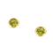 Boucles d'oreilles Clous d'oreilles péridot, or jaune 58 Facettes
