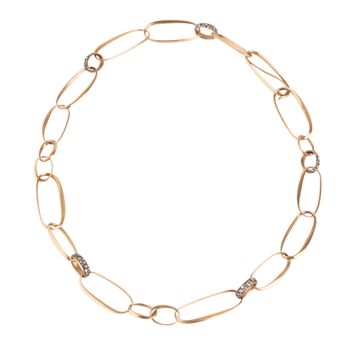 Collier Collier or rose brossé de la maison Pomellato collection Victoria 58 Facettes