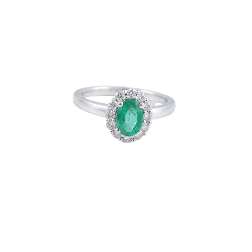 Bague 52 Bague Marguerite Emeraude Diamants 58 Facettes 1